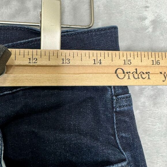 7 For All Mankind Austyn Crop Jean Women 29 Dark Wash Stretch Slim Leg Logo - Picture 9 of 11